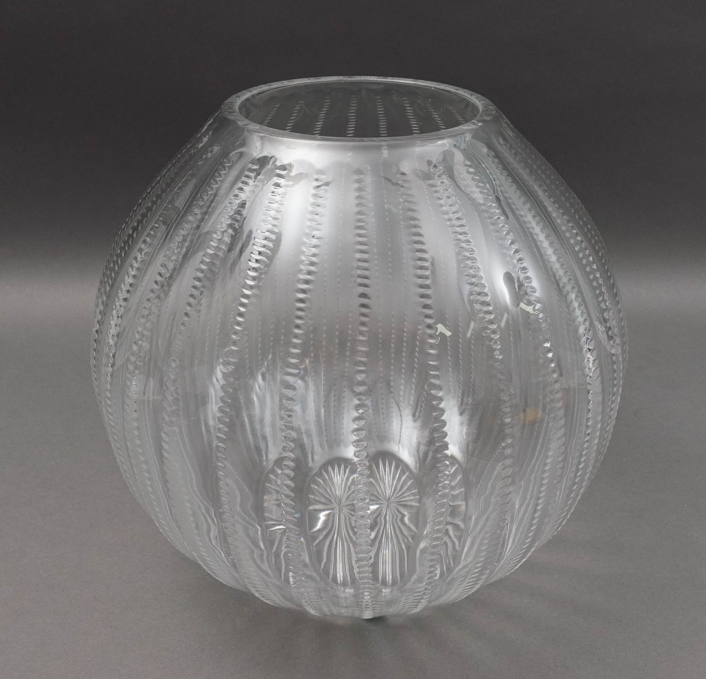 William Yeoward "Inez" For Tiffany & Co. Large Spherical Crystal Vase 11"