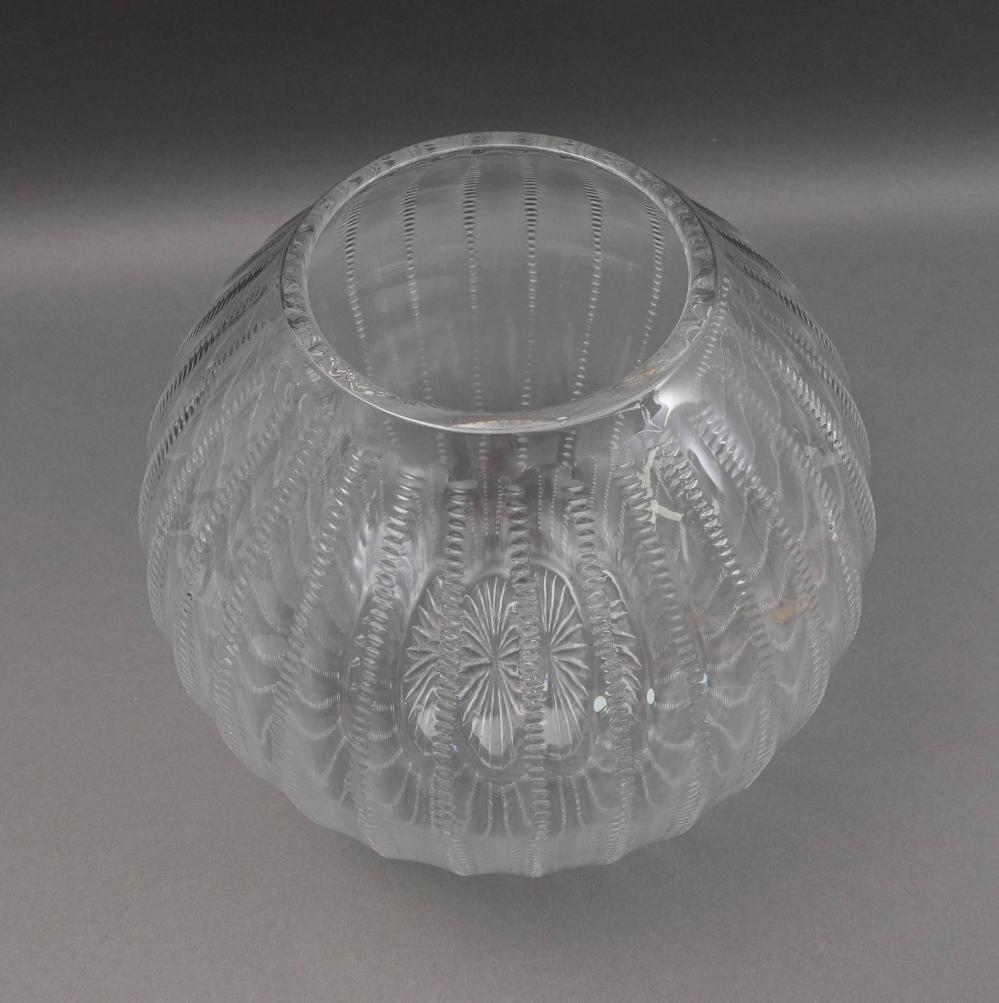 William Yeoward "Inez" For Tiffany & Co. Large Spherical Crystal Vase 11"