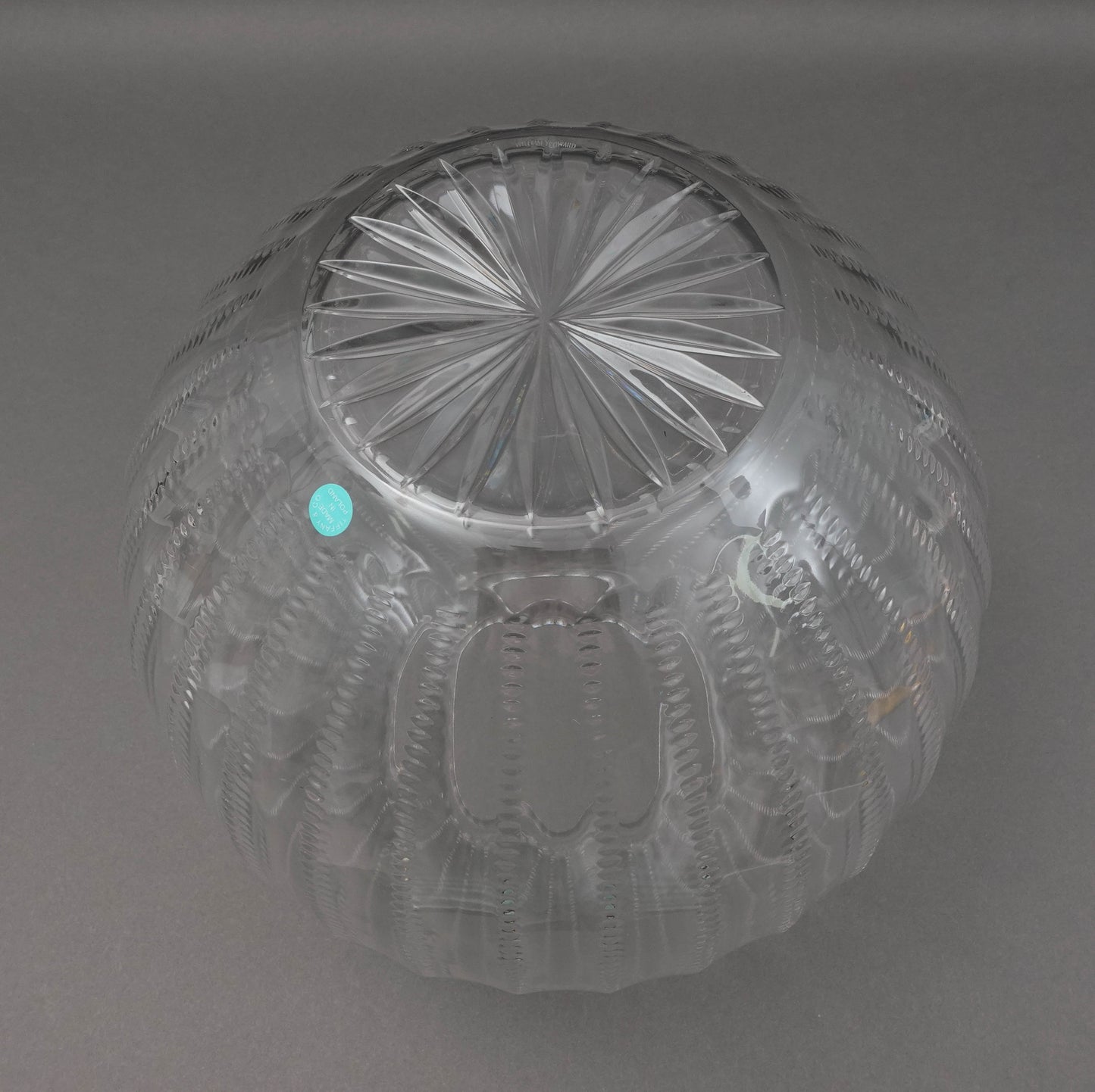 William Yeoward "Inez" For Tiffany & Co. Large Spherical Crystal Vase 11"