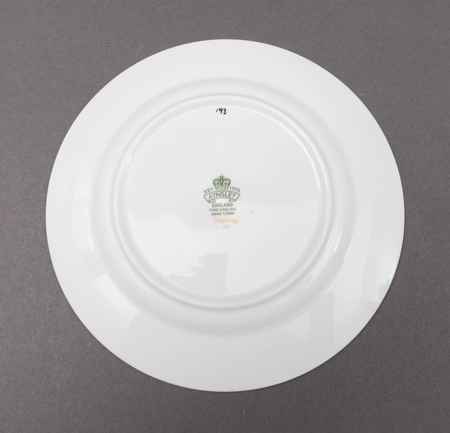 Aynsley England Imperial 193 Laurel Green Gold Bread & Butter Plates Set Of 6