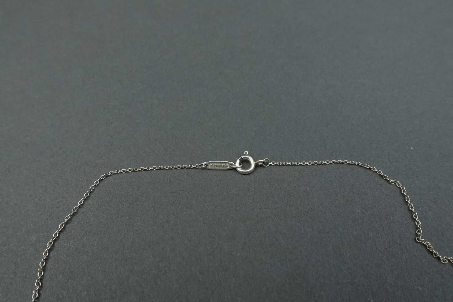 Tiffany & Co. 925 Sterling Silver Princess Crown Charm Pendant & 18" Necklace