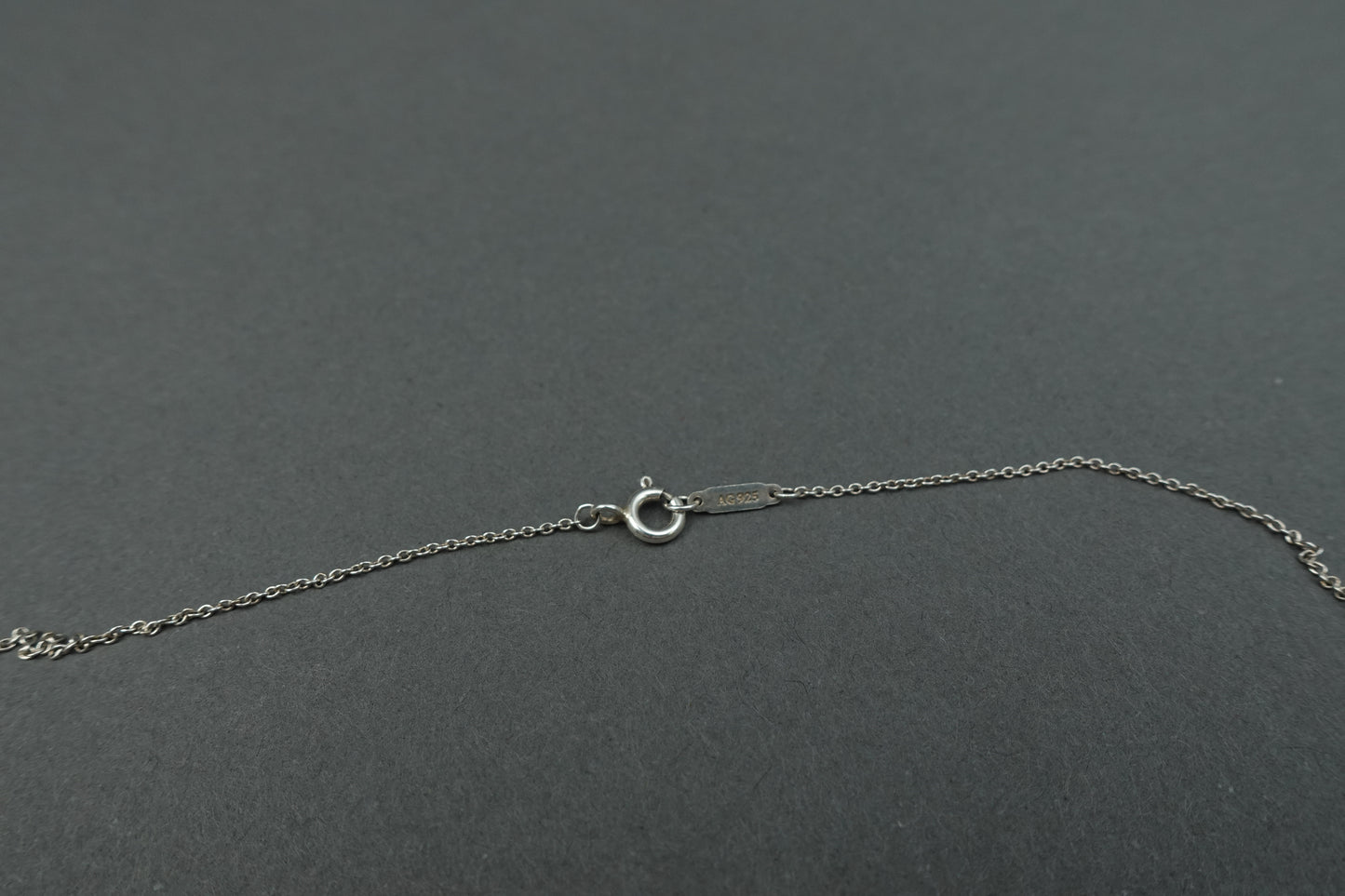 Tiffany & Co. 925 Sterling Silver Princess Crown Charm Pendant & 18" Necklace