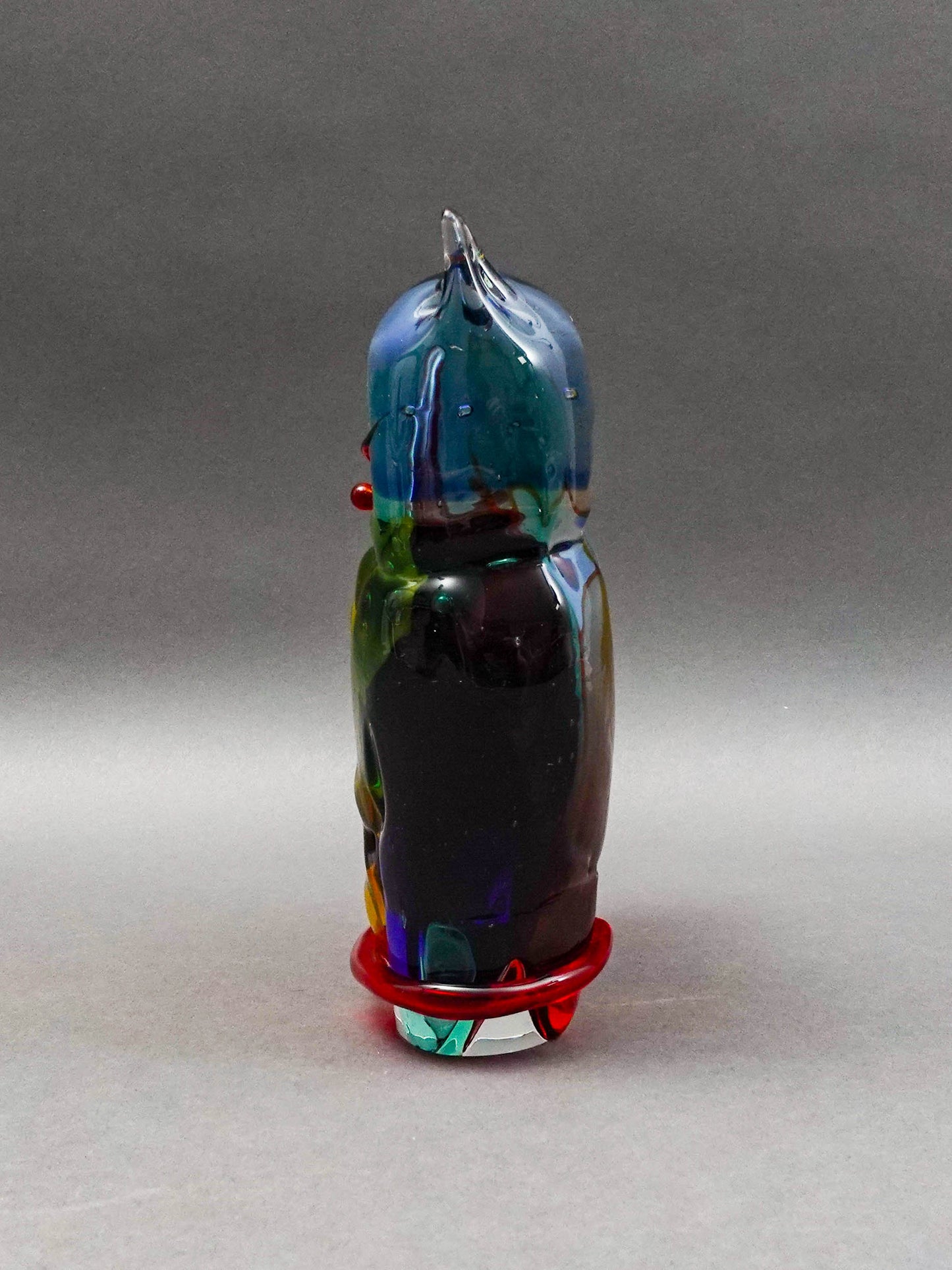 Vetro Artistico Murano Italy Vintage Cat Glass Sculpture Mario Costantini 7 3/4"