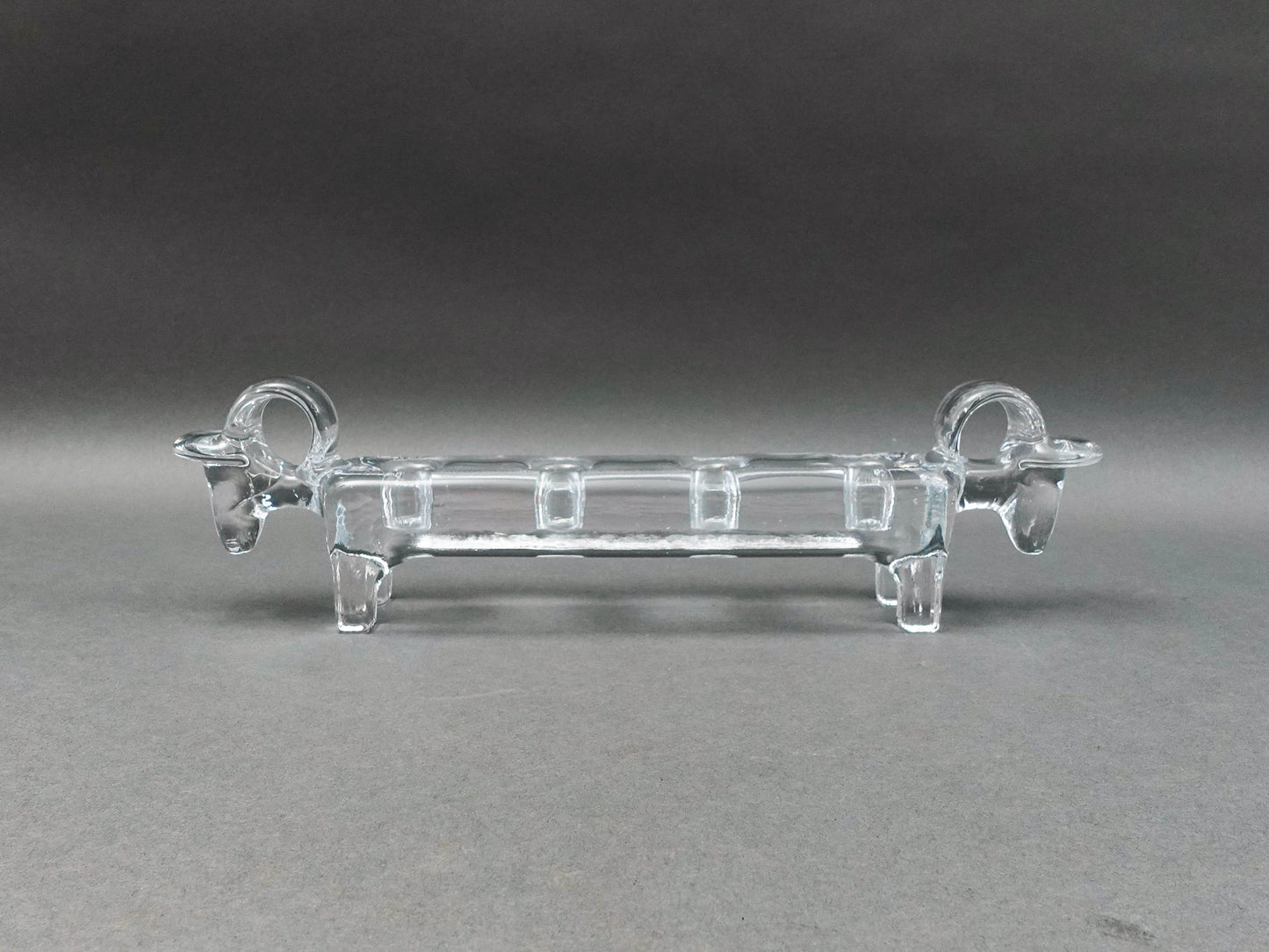 Kosta Boda Sweden Bertil Vallien Signed Julbock Goat Candlestick Candle Holder
