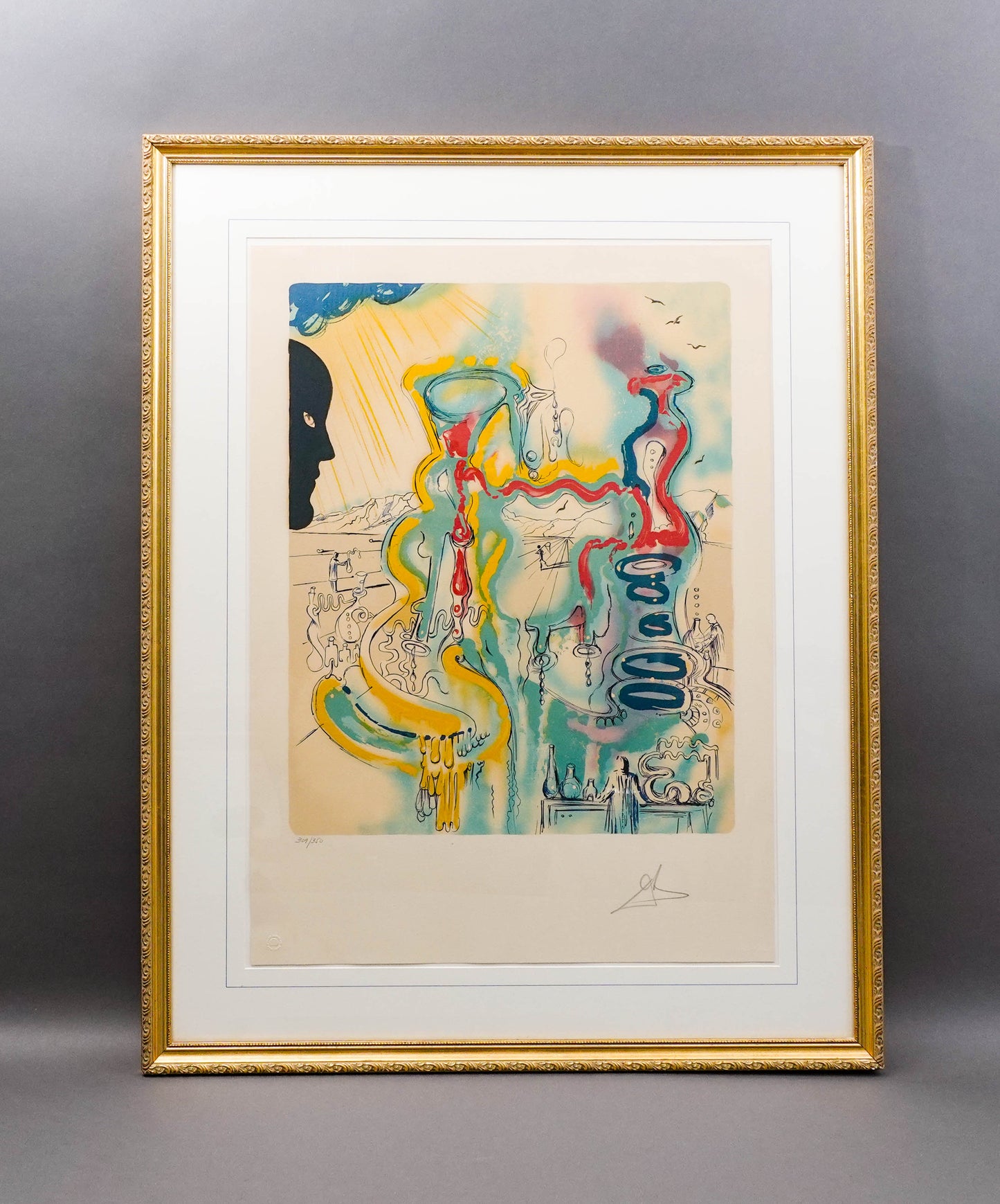Salvador Dali (Spanish, 1904-1989) Signed Les Mystere de l'Alchimiste Lithograph