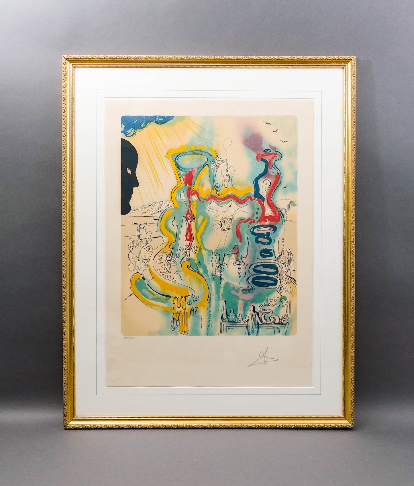 Salvador Dali (Spanish, 1904-1989) Signed Les Mystere de l'Alchimiste Lithograph
