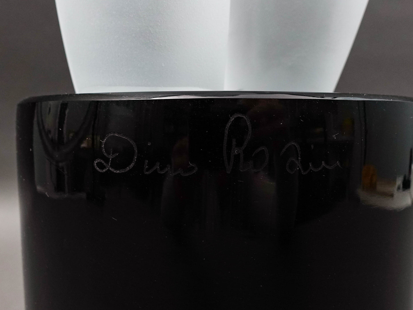 Dino Rosin (Italian, 1948) Female Woman Frosted Murano Art Glass Sculpture 26"