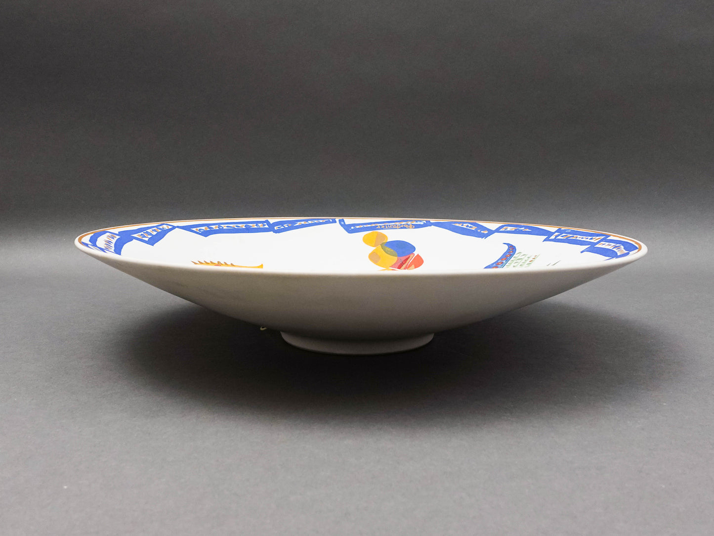 Rosenthal Germany Gilbert Portanier Large Pottery Wall Centerpiece Bowl 14.25"