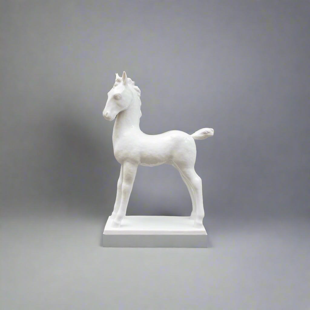Vienna Augarten Wien Michael Powolny Porcelain Horse Pony Figurine Sculpture