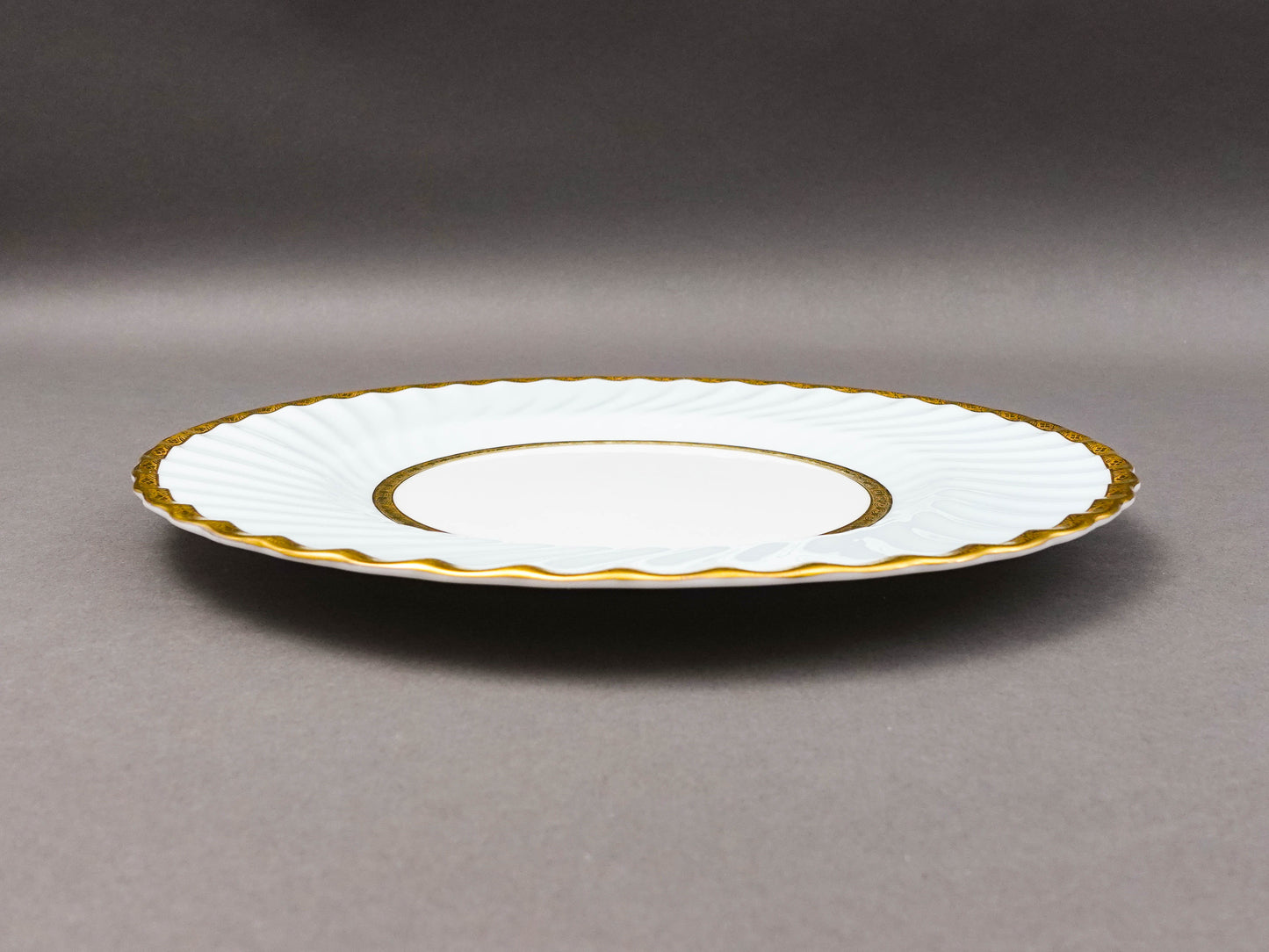 Minton England H5200 Gold Encrusted Light Blue Embassy Dinner Plate Set Of 6