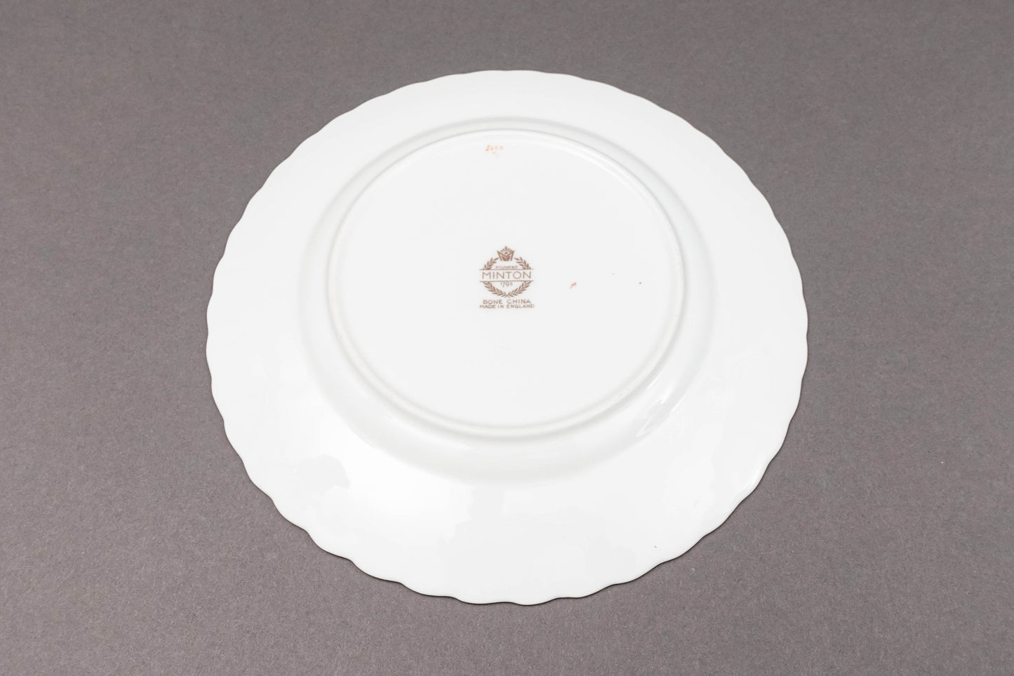 Minton England S600 Gold Laurel Leaves Light Blue Salad Dessert Plate Set Of 6