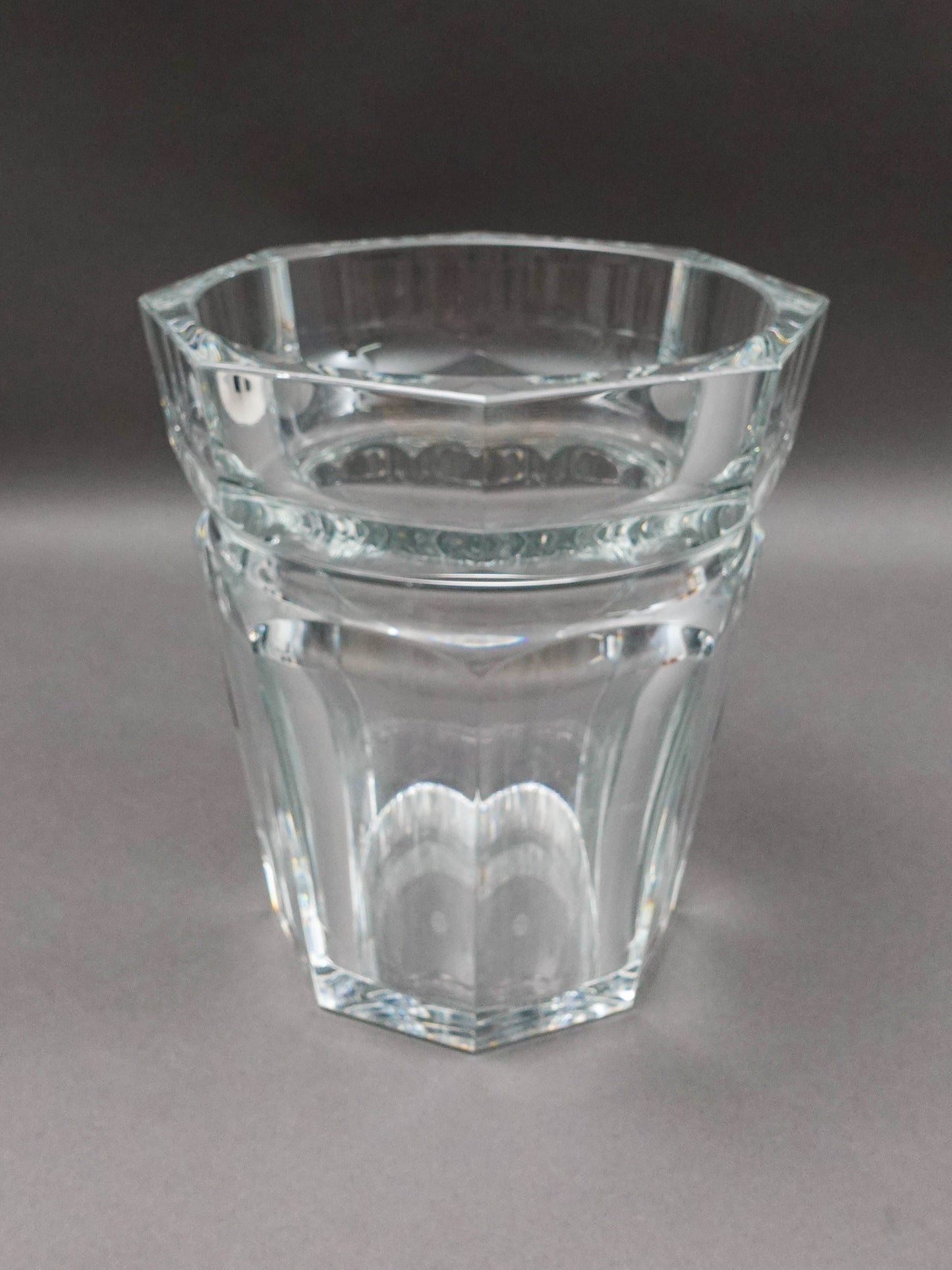 Baccarat Crystal France Tiffany & Co. Harcourt Champagne Ice Bucket 9" (Read)