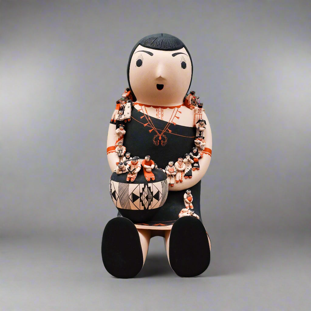 Dena Suina Cochiti Pueblo New Mexico Storyteller 30 Children Pottery Sculpture
