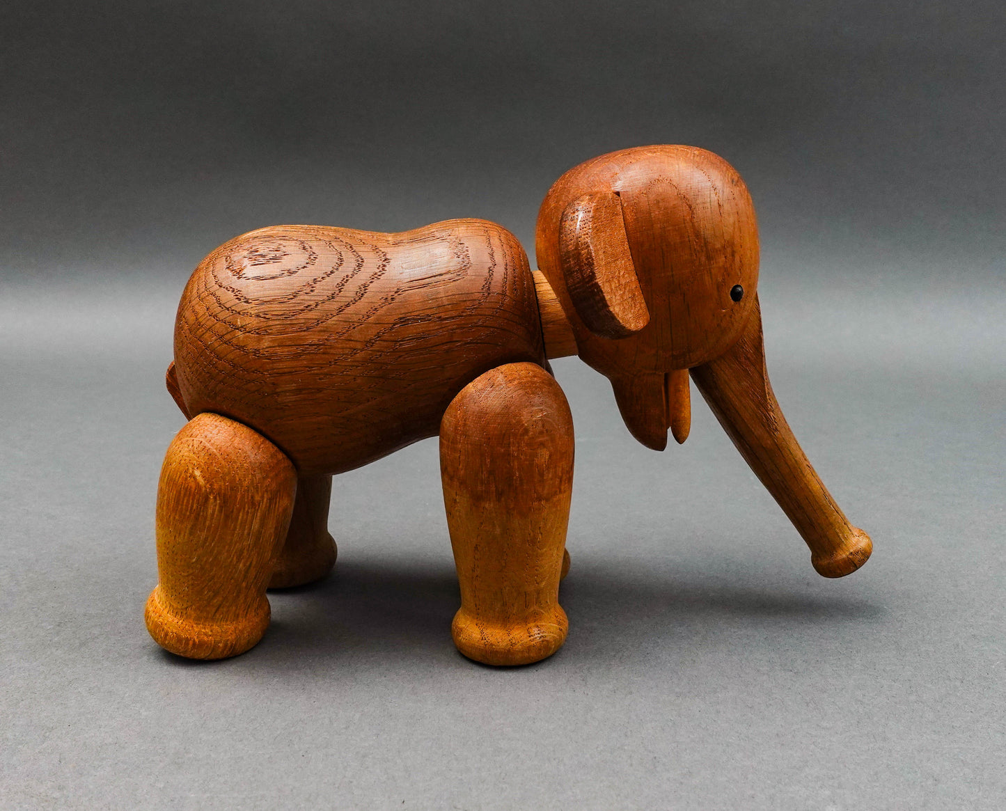 Kay Bojesen Denmark Vintage Mid Century Articulated Wood Teak Elephant Figurine