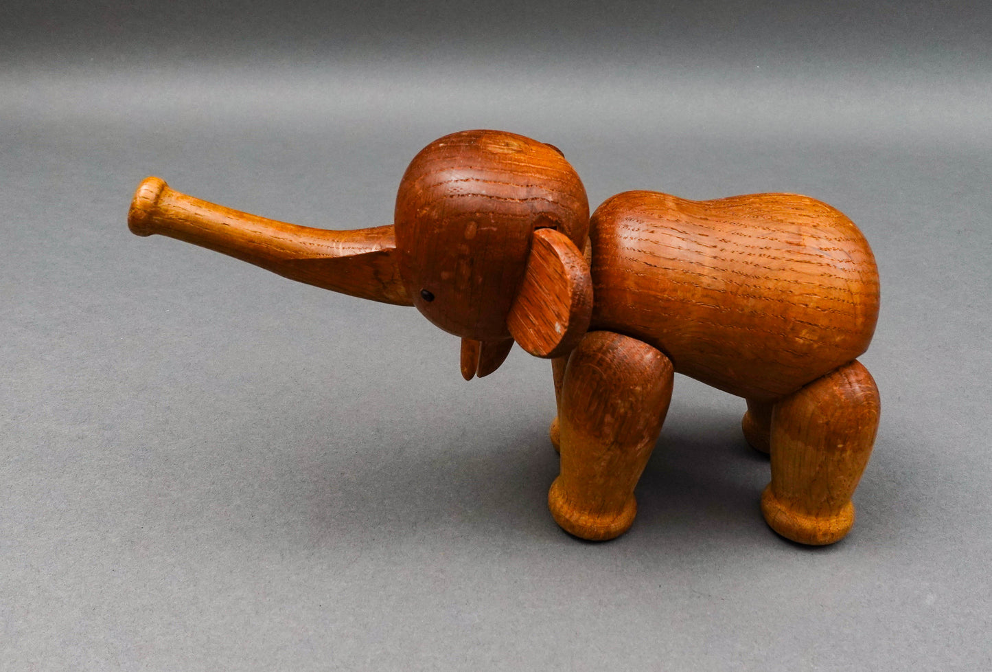 Kay Bojesen Denmark Vintage Mid Century Articulated Wood Teak Elephant Figurine