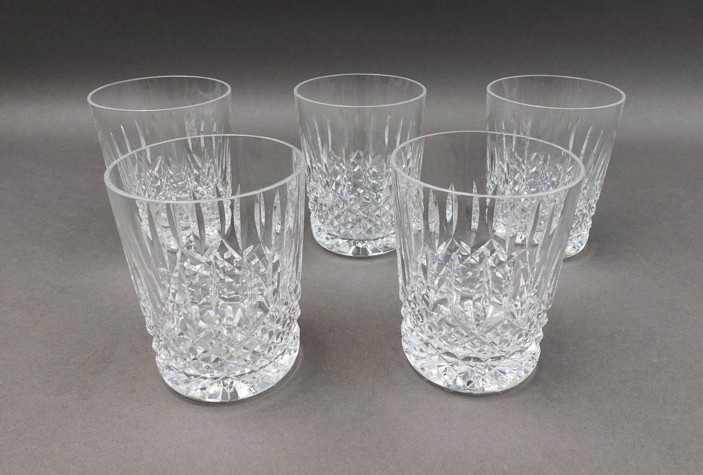 Waterford Crystal Ballybay Double Old Fashioned Tumbler Glasses Set Of 5