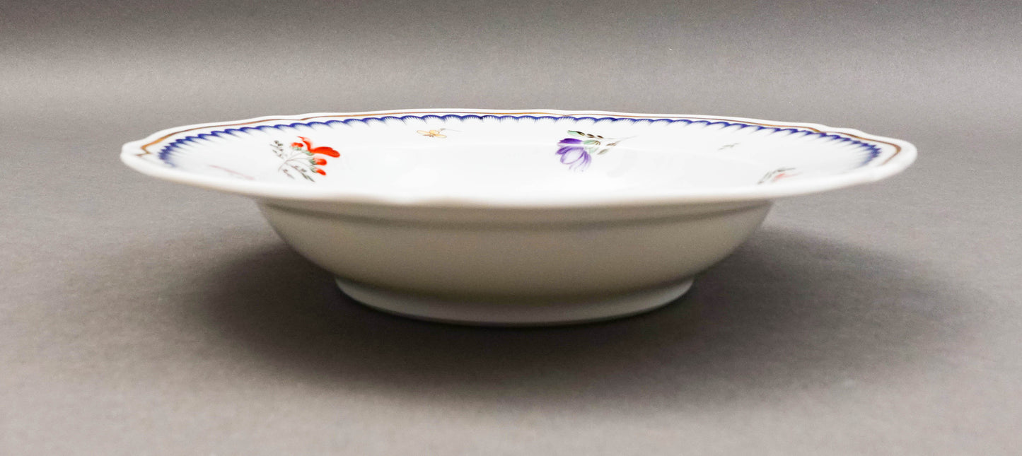Richard Ginori Italian Fruits Porcelain 7 7/8" Rimmed Soup Bowls Set Of 4