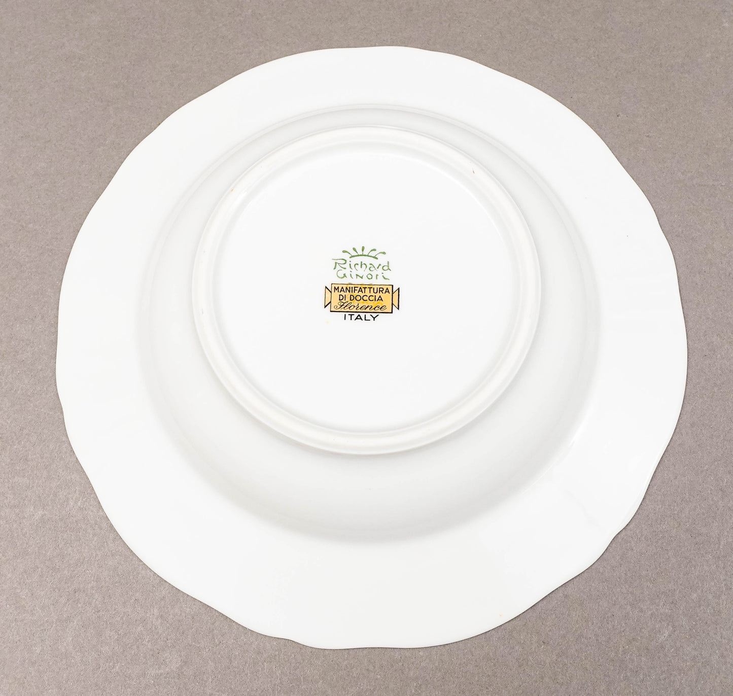 Richard Ginori Italian Fruits Porcelain 7 7/8" Rimmed Soup Bowls Set Of 4