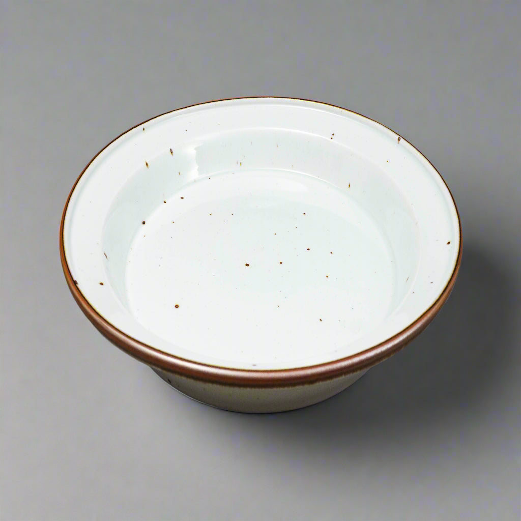 Dansk Denmark Niels Refsgaard Brown Mist 13" Deep Round Bowl Platter Pie Dish