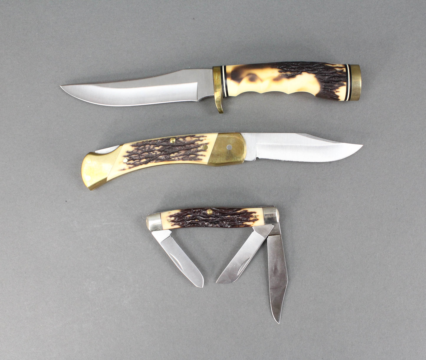 Schrade USA Uncle Henry National Wild Turkey Federation 3 Piece Knife Set