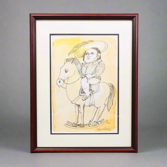 Miguel Ordoqui (Cuban, 1939-2023) Signed Ink And Watercolor On Paper 1998