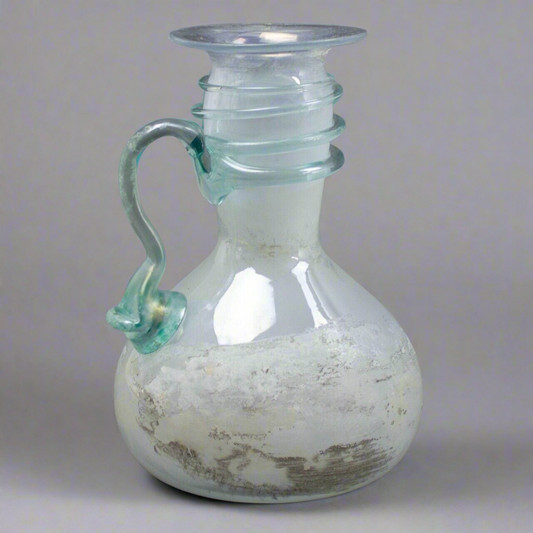 Vintage Murano Italy Scavo Corroso Spiral Swirl Art Glass Bottle Jug Vase 5 7/8"