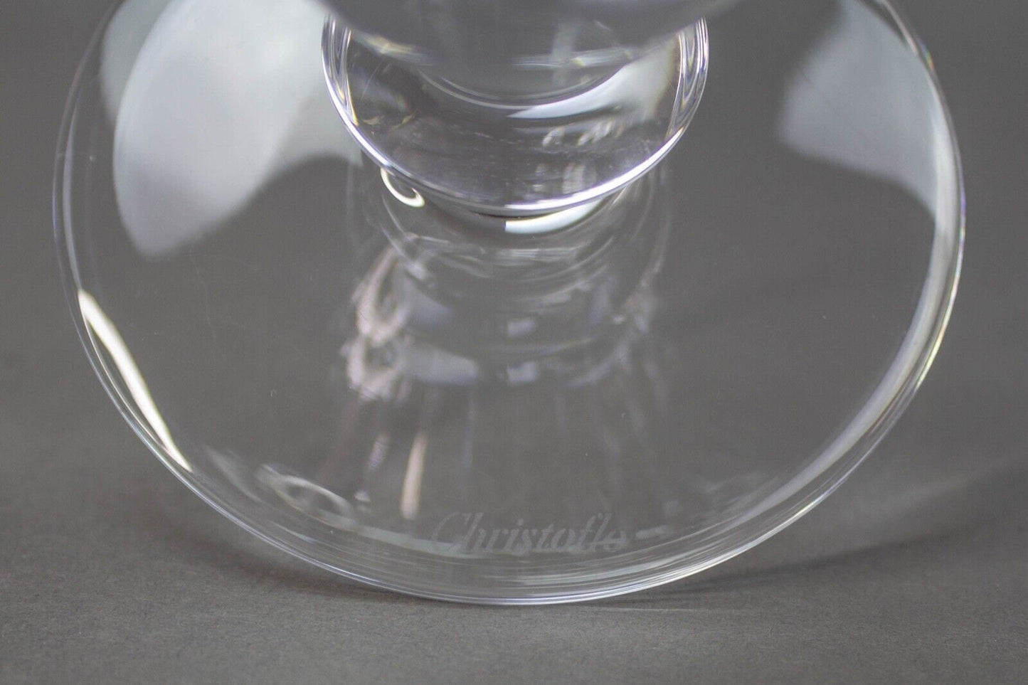 Christofle France Crystal Iriana Pattern Decanter Wine Carafe Signed 16" Tall