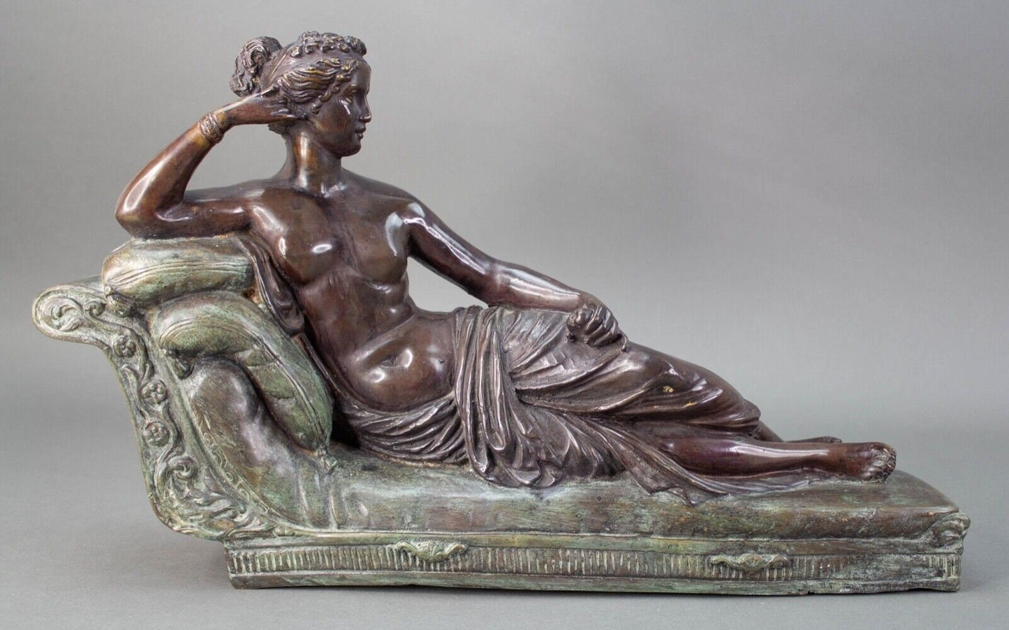 Maitland Smith Pauline Bonaparte As Venus Victrix After Canova Bronze Sculpture