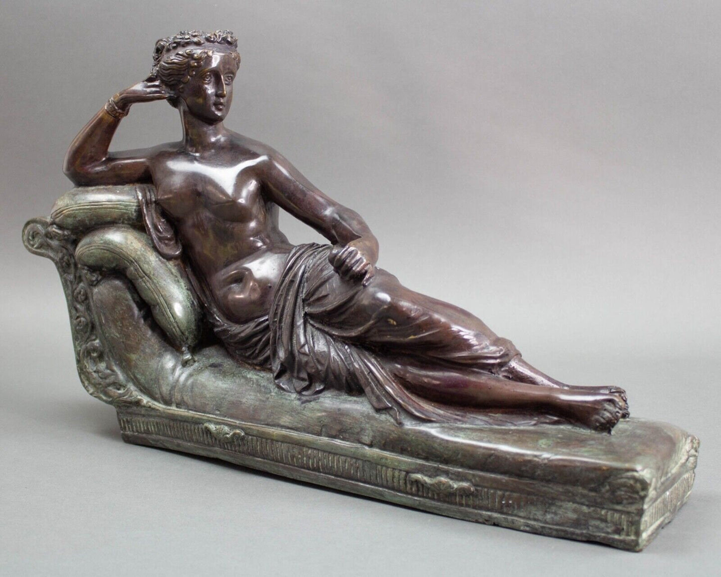 Maitland Smith Pauline Bonaparte As Venus Victrix After Canova Bronze Sculpture