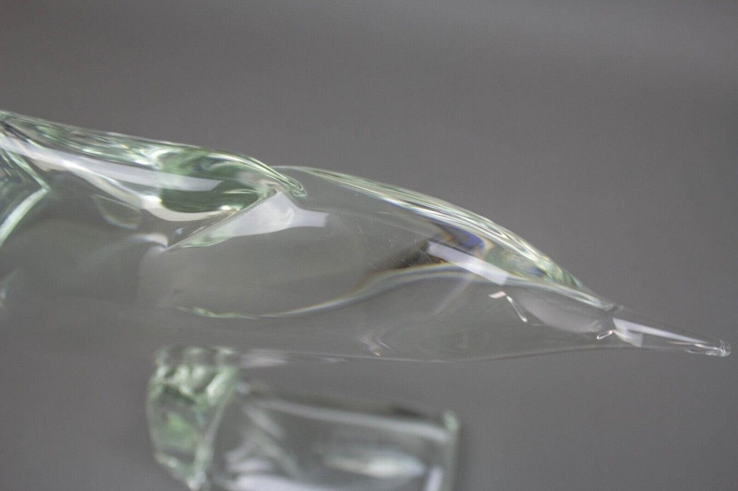 Licio Zanetti For Ultima Crystal Art Large Italian Murano Glass Bird Sculpture