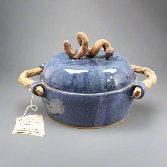 Christy Crews Dunn The Sylvan Studios Casserole Wheel Thrown Stoneware Pottery