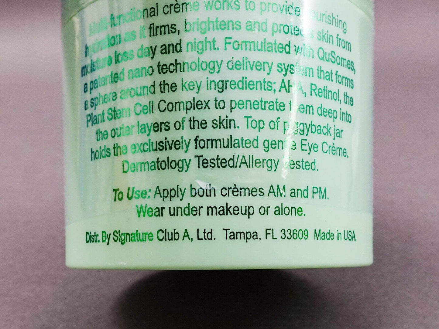 Signature Club A 5 Essentials Creme For Face And Eyes 4.5 oz / 127 g New Sealed