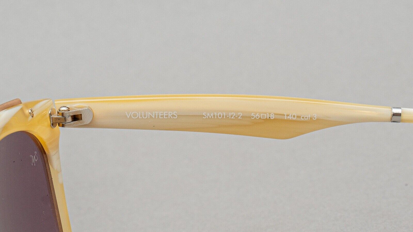 Smoke & Mirrors Volunteers SM101-12-2 Beige Sunglasses 56[]18 140 Made In France
