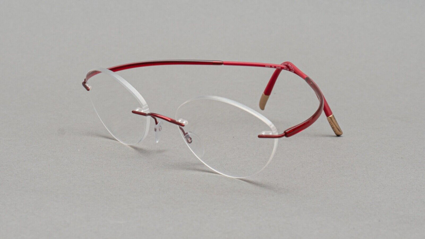 Silhouette 5523 70 3040 Red Titanium Rimless Eyeglasses Frames []19 145 Austria