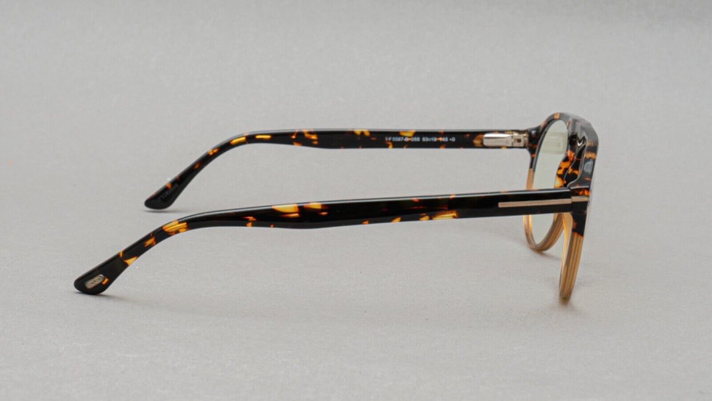 Tom Ford TF5587-B 055 Tortoise Eyeglasses Frames 53[]19 145 Made In Italy