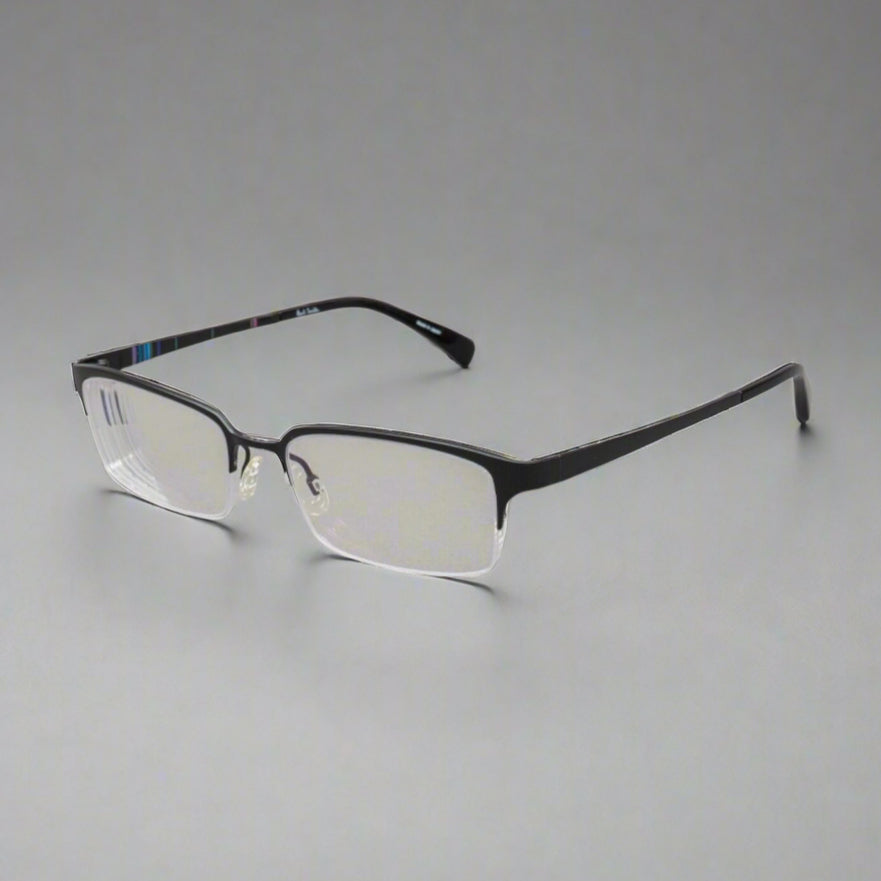 Paul Smith PS-1017 OX Black Titanium Eyeglasses Frames 51[]18 140 Made In Japan