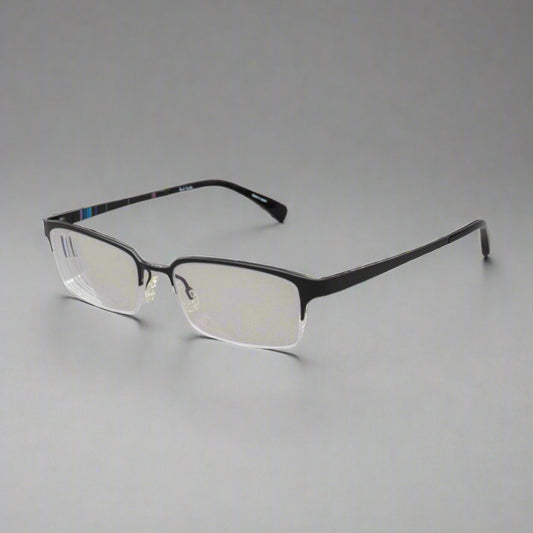 Paul Smith PS-1017 OX Black Titanium Eyeglasses Frames 51[]18 140 Made In Japan