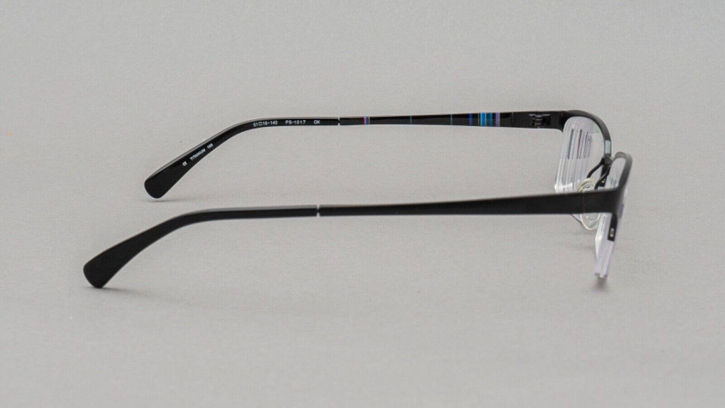 Paul Smith PS-1017 OX Black Titanium Eyeglasses Frames 51[]18 140 Made In Japan