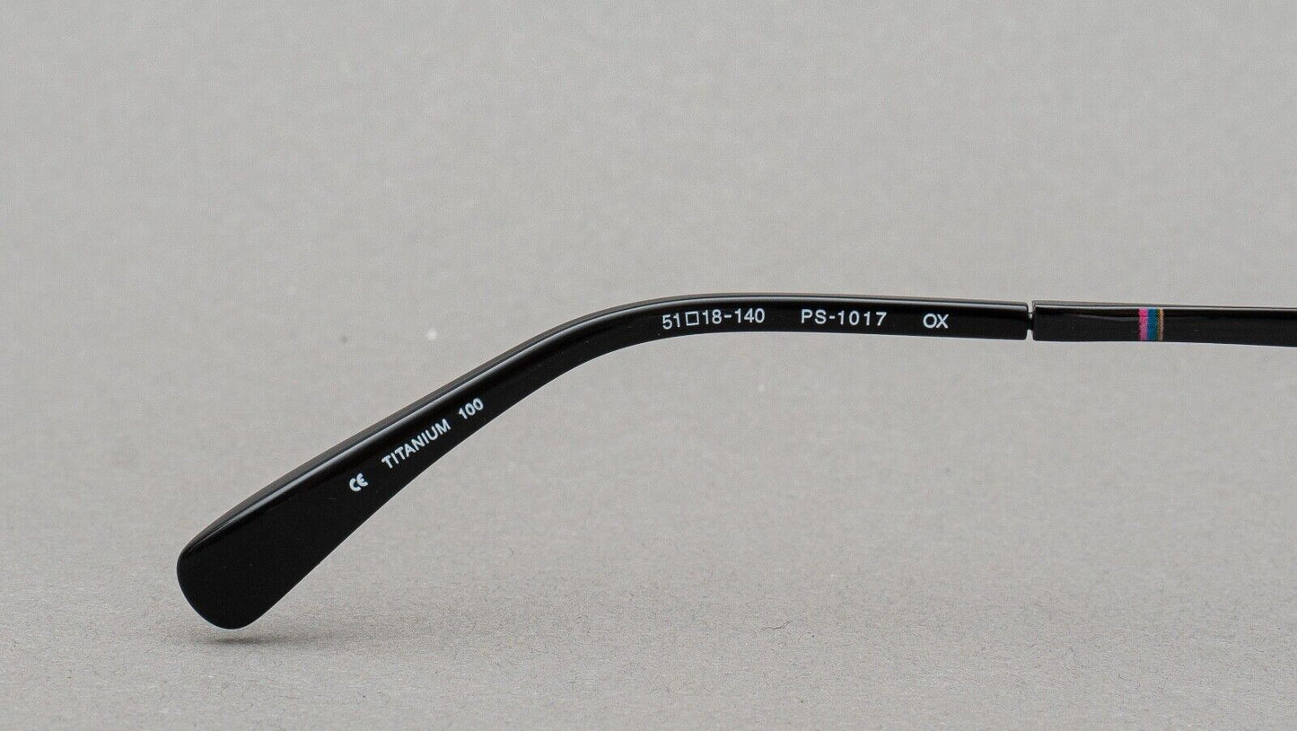 Paul Smith PS-1017 OX Black Titanium Eyeglasses Frames 51[]18 140 Made In Japan