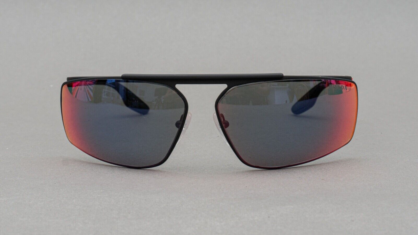Prada Linea Rossa SPS51W DG0-08F Black Wrap Sunglasses 68[]14 120 Made In Italy