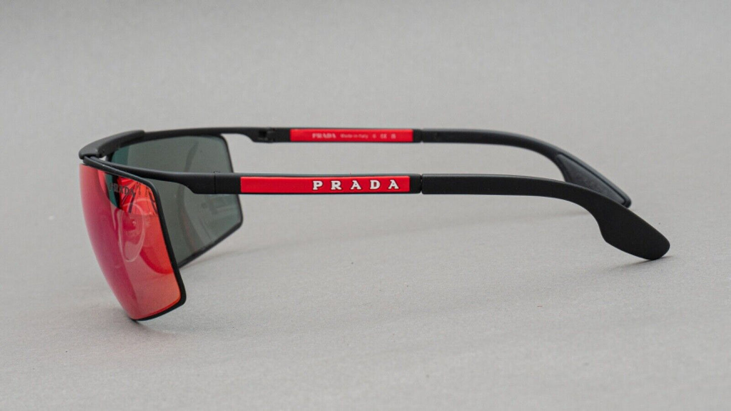 Prada Linea Rossa SPS51W DG0-08F Black Wrap Sunglasses 68[]14 120 Made In Italy