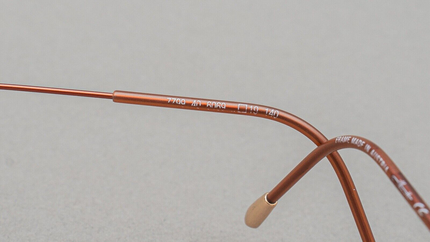 Silhouette 7799 40 6069 Brown Titan Eyeglasses Frames []19 140 Made In Austria