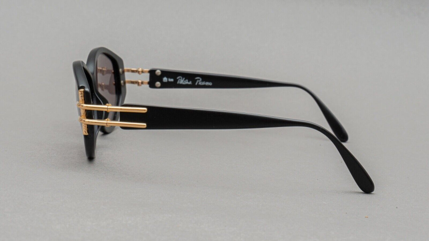 Paloma Picasso 3811 90 Black Gold Sunglasses 58[]10 130 Made In Slovenia