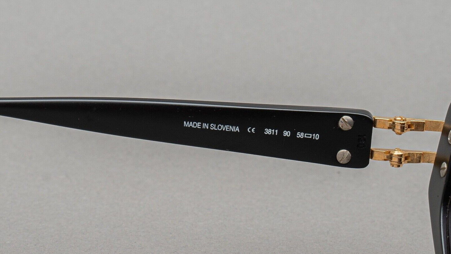 Paloma Picasso 3811 90 Black Gold Sunglasses 58[]10 130 Made In Slovenia