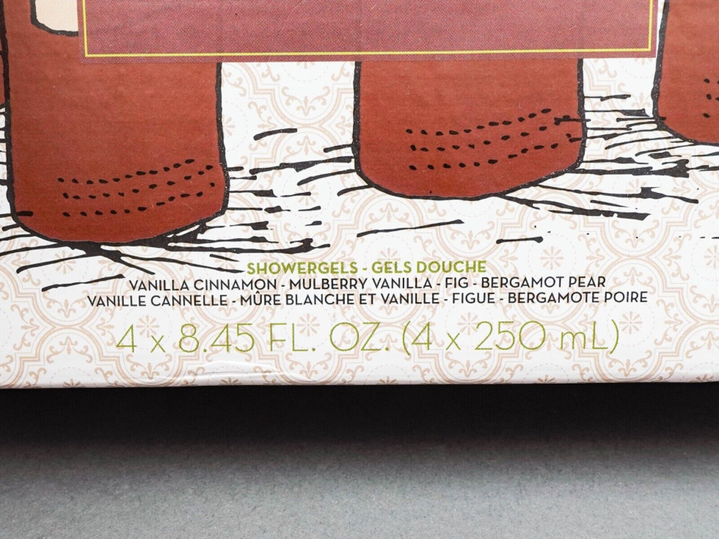 Korres Holiday Spice Limited Edition Shower Gel Collection 8.45 oz Set Of 4