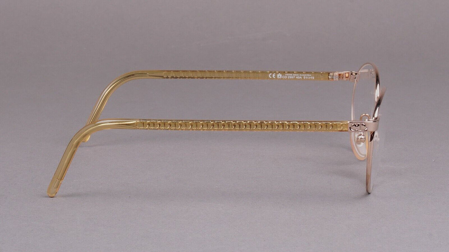 Christian Dior CD 2997 40A Gold Tone CD Logo Eyeglasses Frames 51[]19 Austria