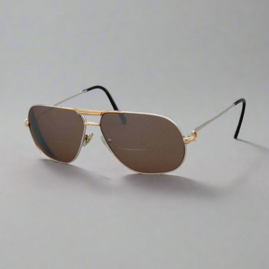 Cartier 1988 Vendome Aviator Eyeglasses Frames Only 62[]14 140 France (Read)