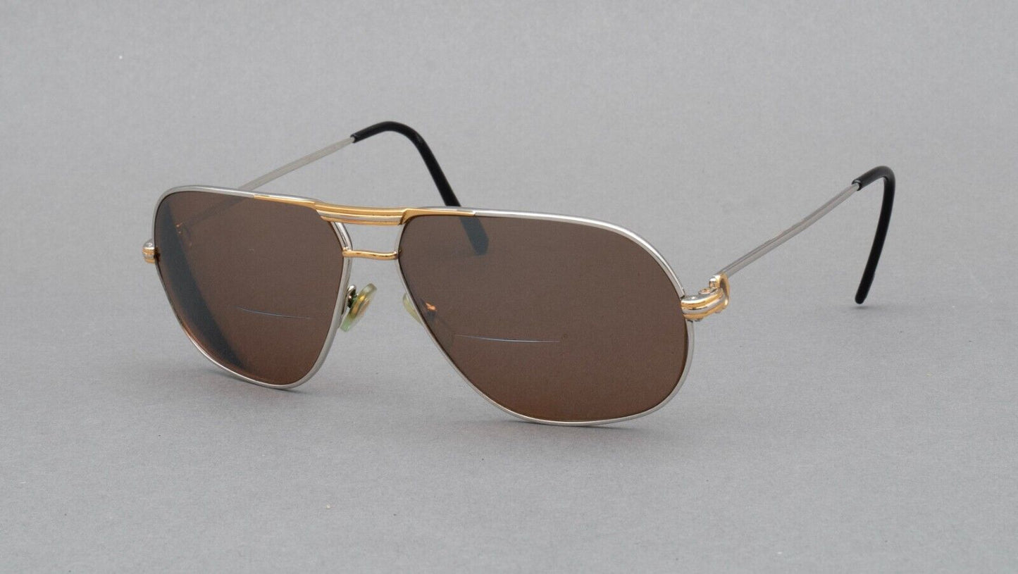 Cartier 1988 Vendome Aviator Eyeglasses Frames Only 62[]14 140 France (Read)