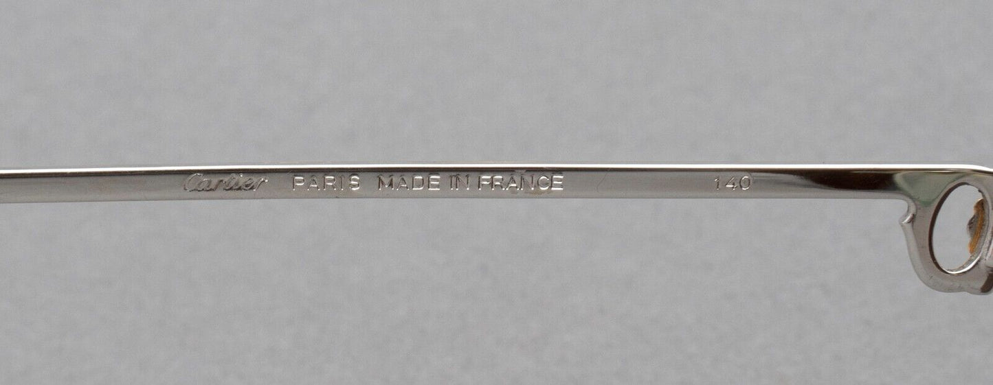 Cartier 1988 Vendome Aviator Eyeglasses Frames Only 62[]14 140 France (Read)