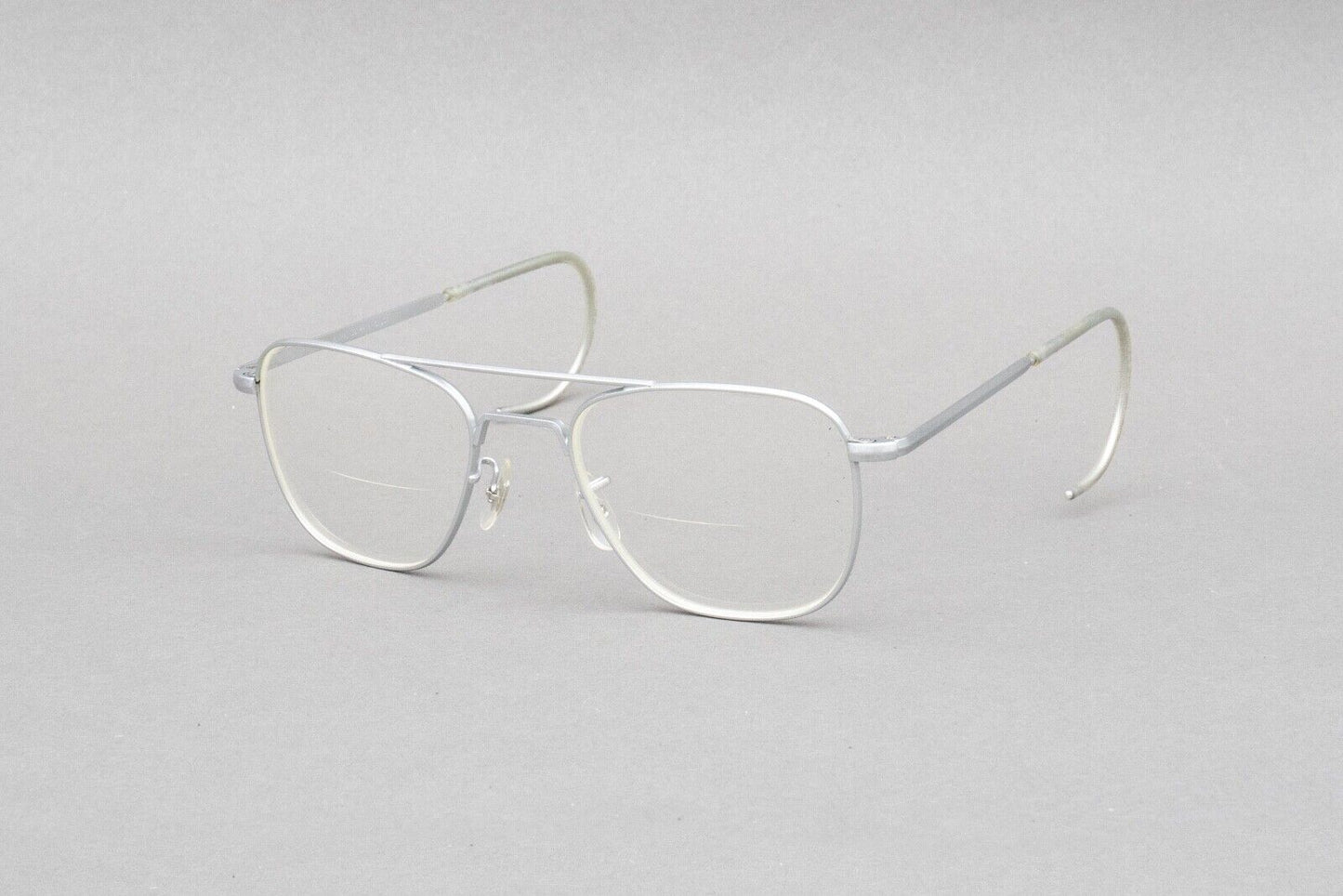 Randolph Engineering 6 1/2 Silver Pilot Sunglasses Made In USA (Frame Only)